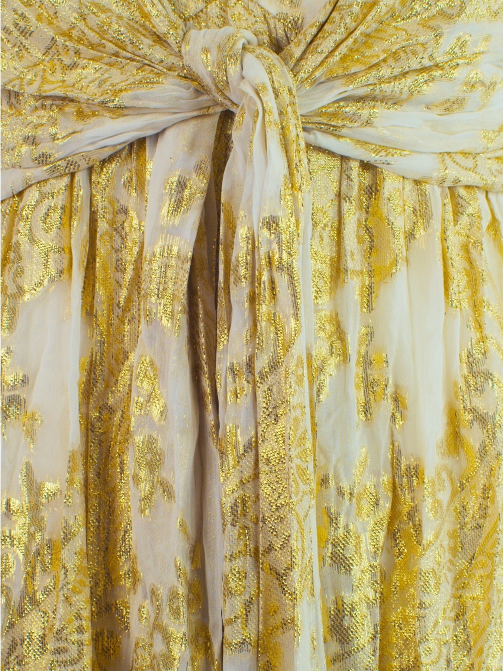 Gold Hawk RARE Vintage Y2K Metallic Babydoll Dress - Picture 8 of 14